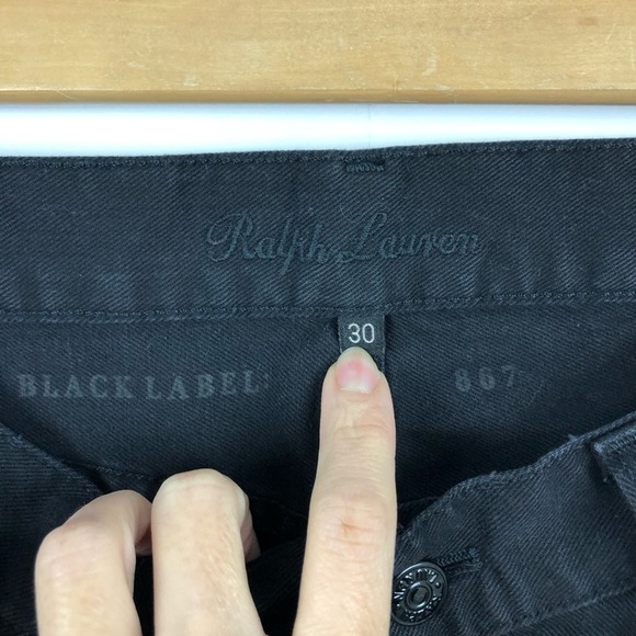 Ralph Lauren Black Label 867 Rhinestone Straight Leg Jeans 30 - Picture 11 of 14